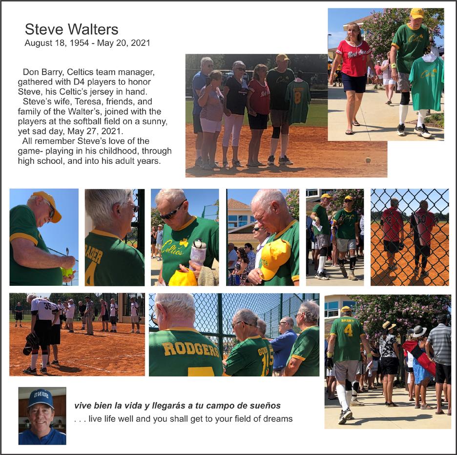 steve walters villages softball tribute